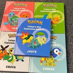 Pokémon Trainer's Mini Exploration Guide Set of Five